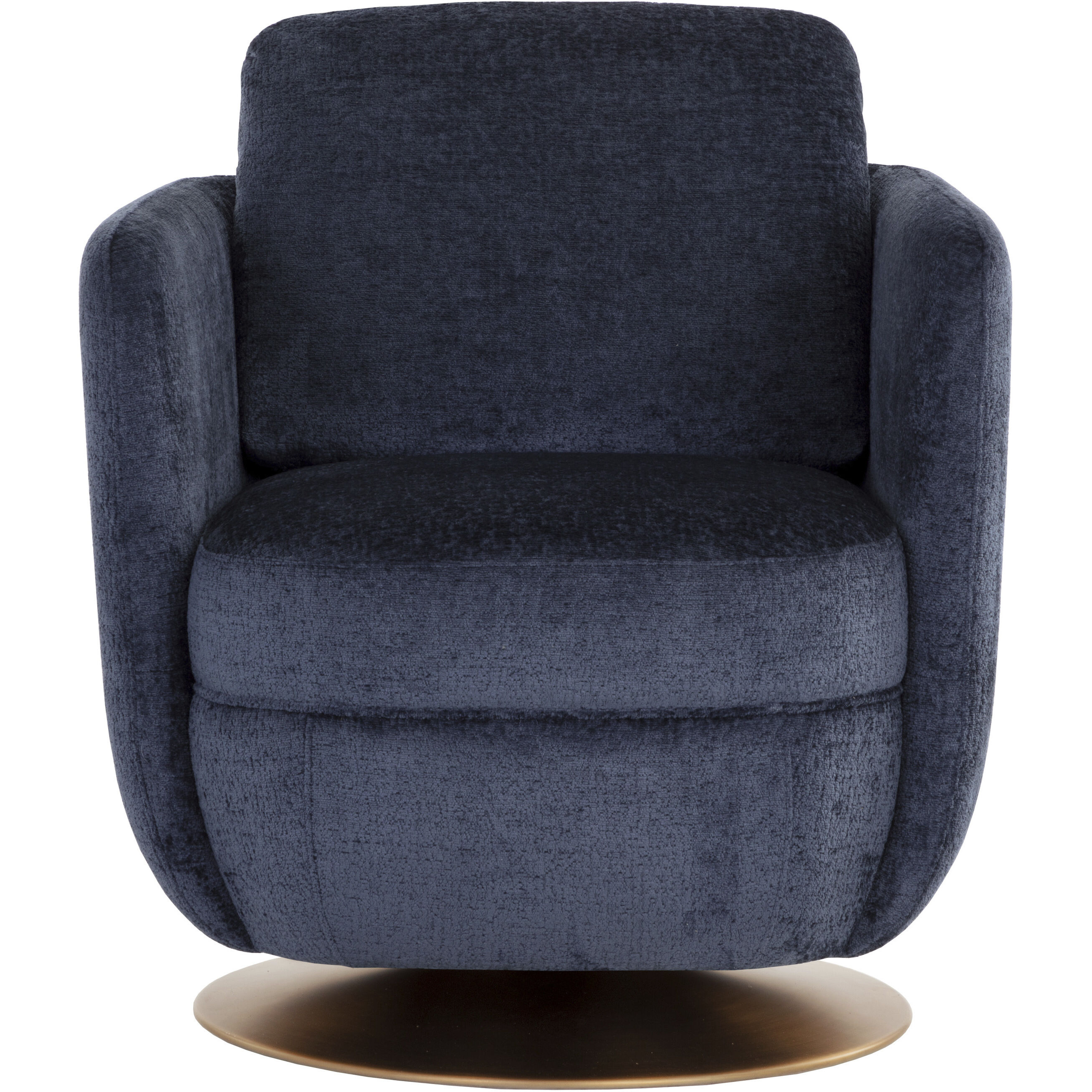Gilley Bergen Navy Swivel Lounge Chair, Swivel